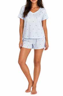 V-Neck Tee & Shorts Pajama Set