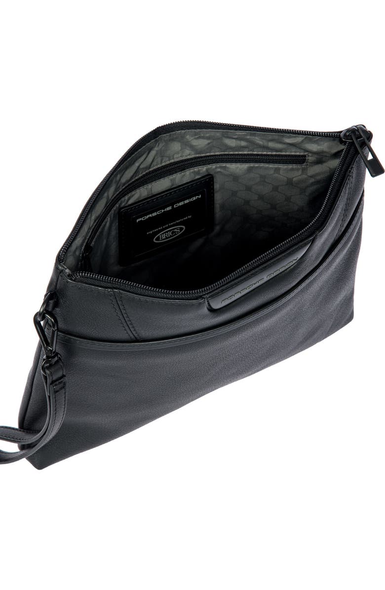 Porsche Design Roadster Leather EVO Clutch Bag, Alternate, color, Black
