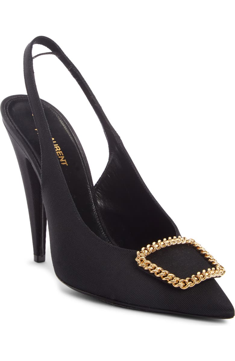 Saint Laurent St. Sulpice Slingback Pointed Toe Pump, Main, color,
