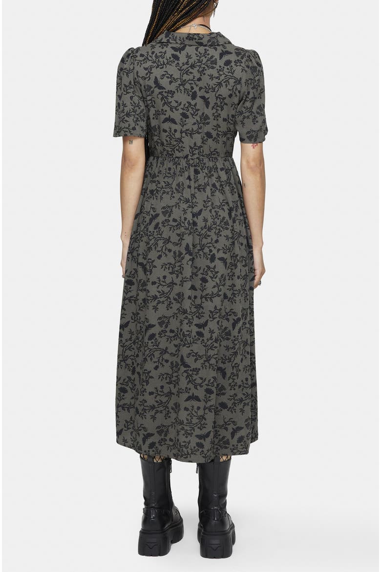 Morgana Midi Shirt Dress, Alternate, color, Green