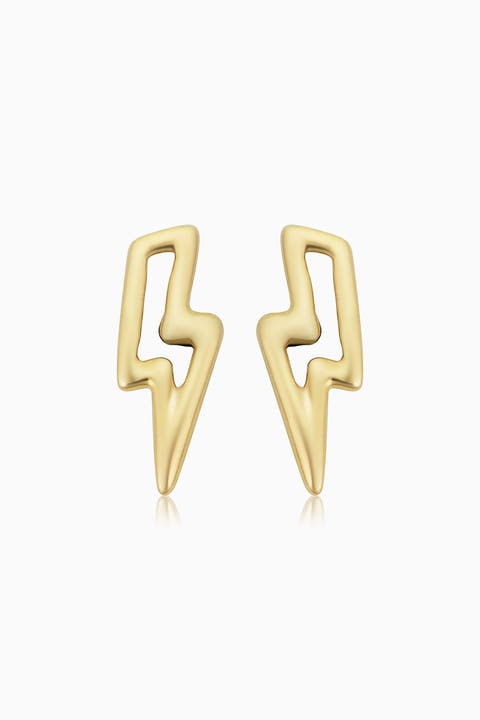 14K Yellow Gold Jupiter Studs