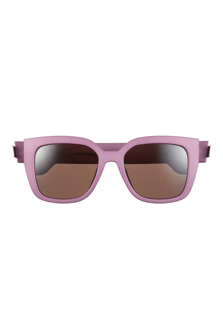 54mm Square Sunglasses, Main, color, VIOLET VIOLET BROWN