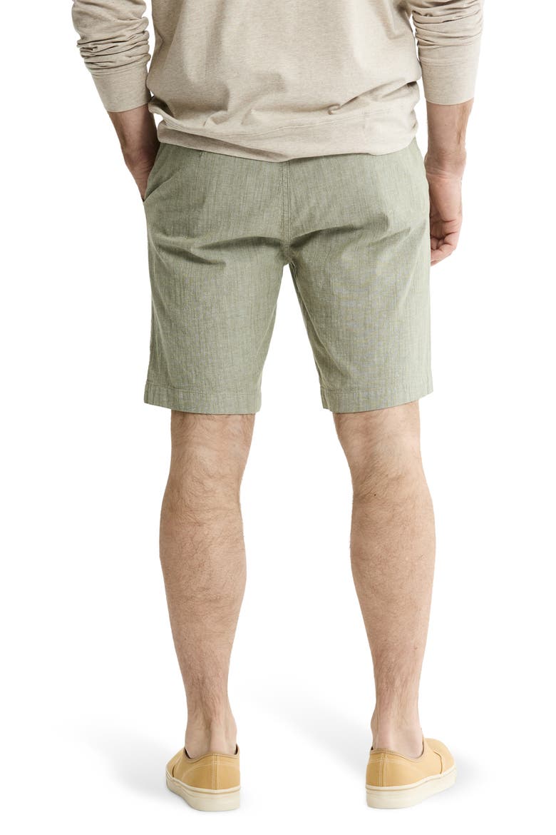 Stretch Cotton Chambray Shorts, Alternate, color, LIGHT GREEN