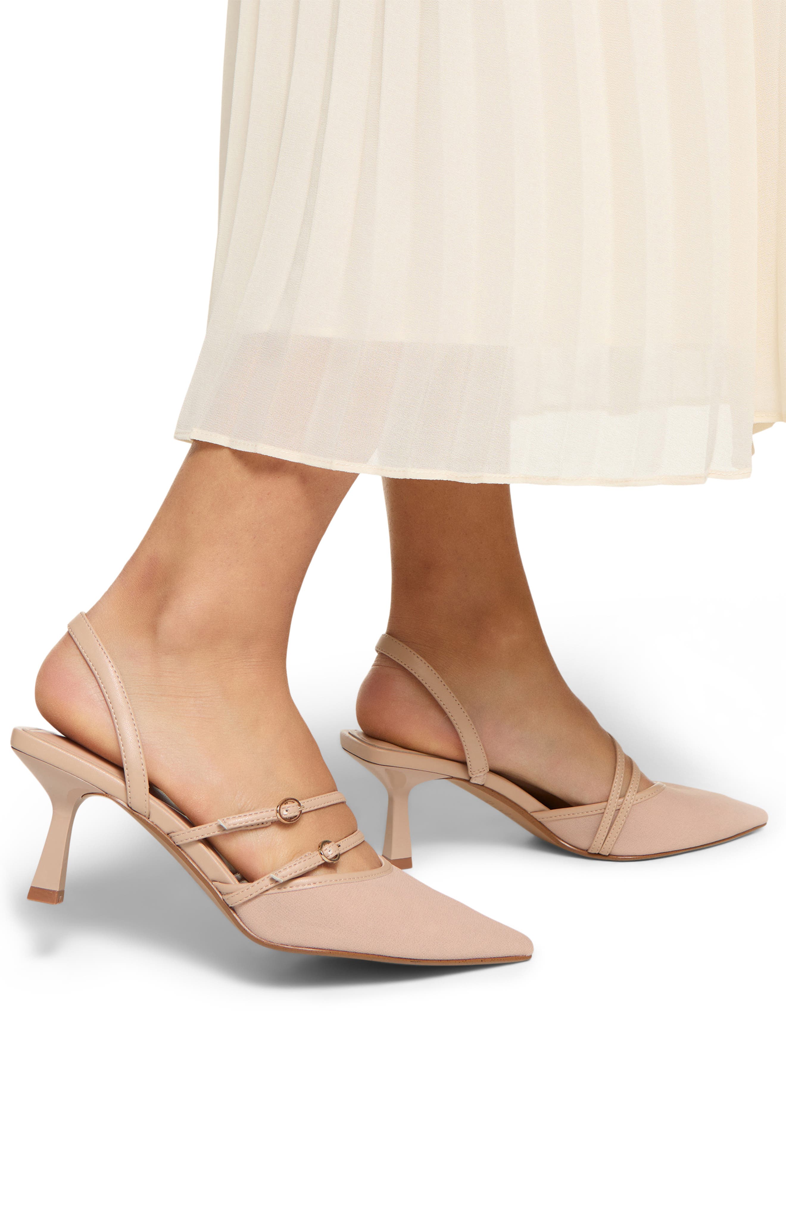 ALDO Renesme Pointed Toe Slingback Pump, Alternate, color, Beige