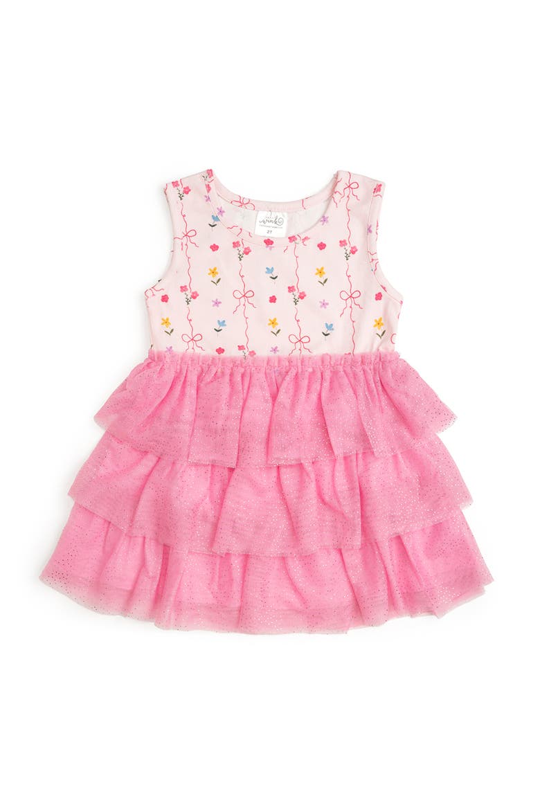 Peony Floral Tank Tutu Dress, Main, color, Pink