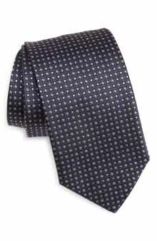 Eton Geometric Silk Jacquard Tie