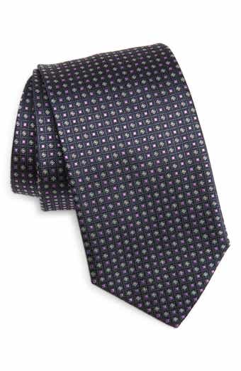 Eton Geometric Silk Jacquard Tie