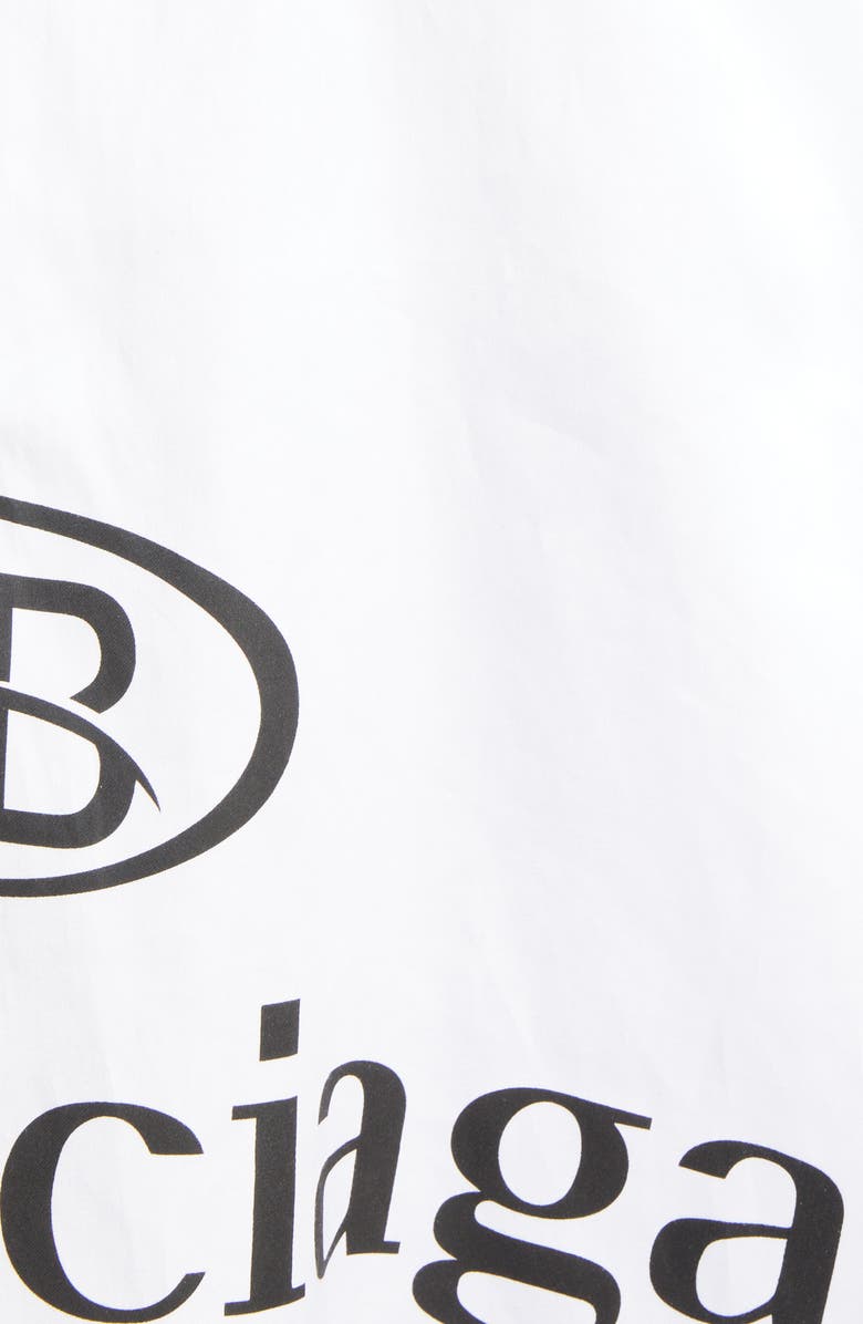 Balenciaga Hotel Logo Cotton Top, Alternate, color,