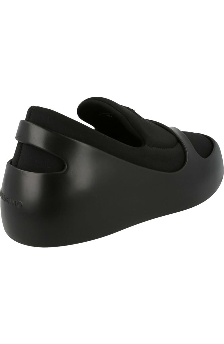 FERRAGAMO Lunar Paneled Slip-On Sneaker, Alternate, color, Black