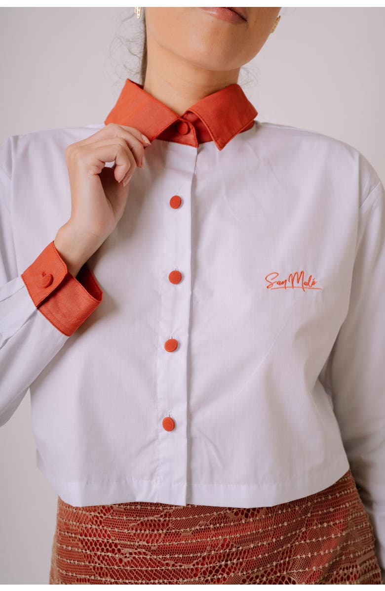 San Malo ́ Button Down Shirt, Alternate, color, White