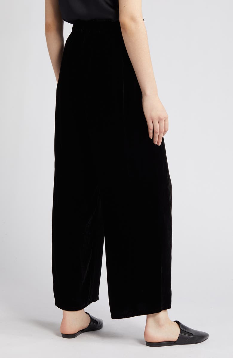 Eileen Fisher Velvet Ankle Wide Leg Pants, Alternate, color, 