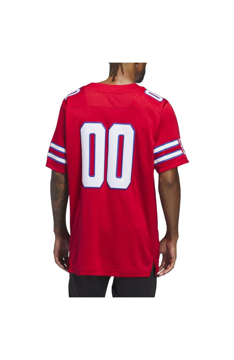 adidas Men's adidas #00 Red Kansas Jayhawks  Alternate Premier Jersey, Alternate, color, Red