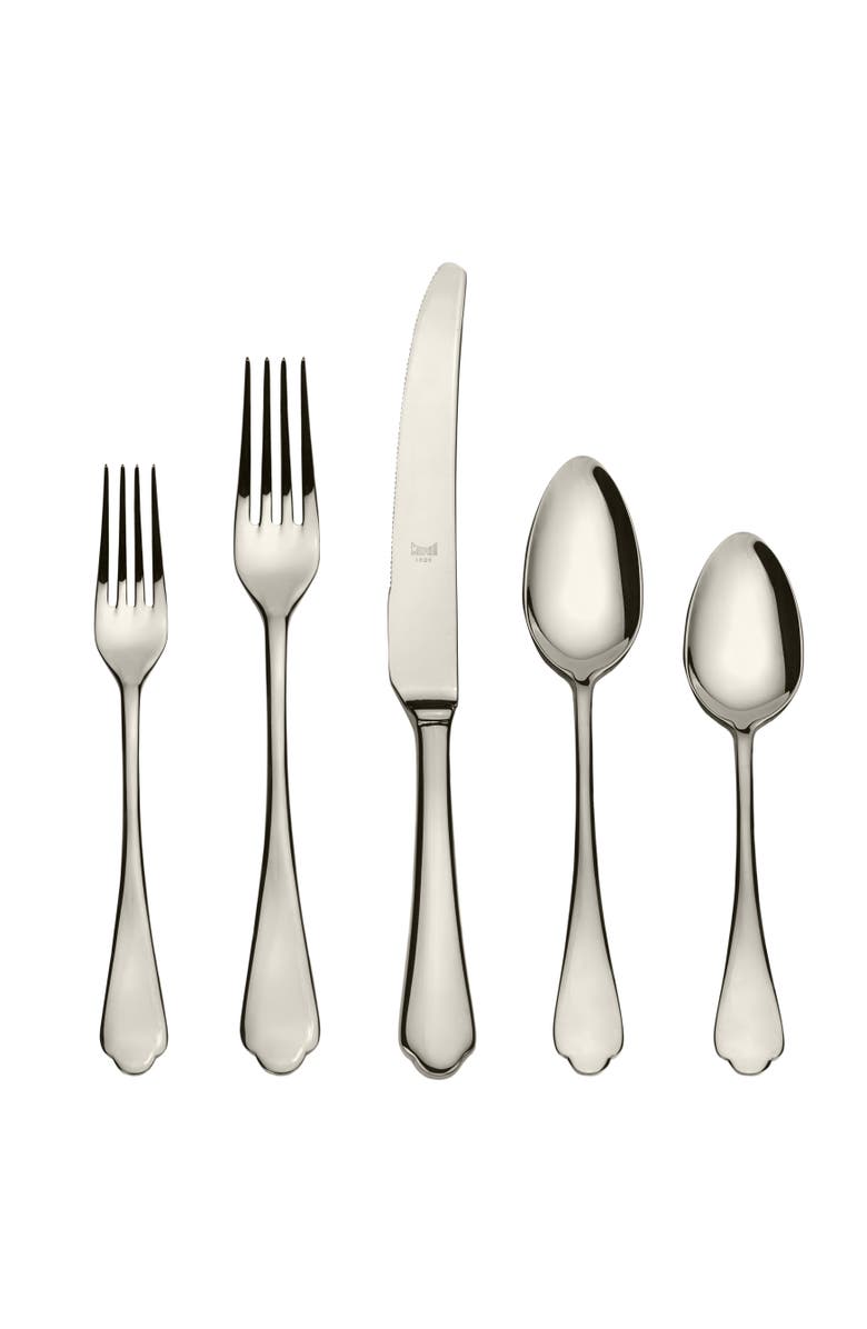 Mepra Dolce Vita Flatware Set - 5 Pieces, Main, color, Champagne