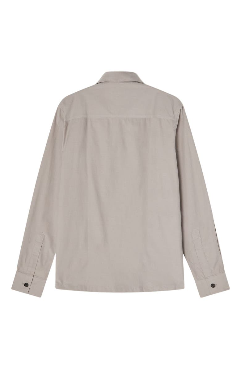 Robert Talbott Burton Pinwale Corduroy Shirt Jacket, Alternate, color, Light Gray