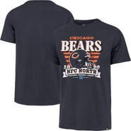 '47 Men's '47 Navy Chicago Bears Stripe Splash Franklin Throwback T-Shirt