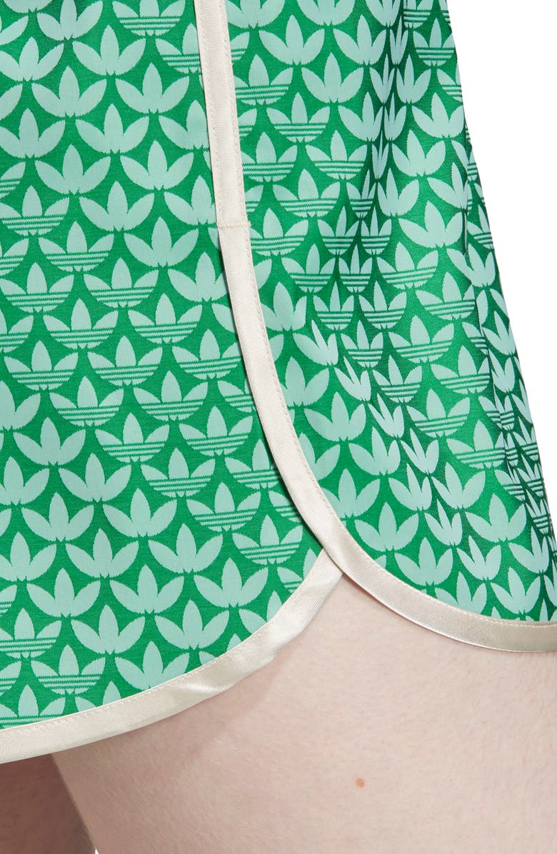 adidas Originals Adicolor Monogram Jacquard High Waist Shorts, Alternate, color, 