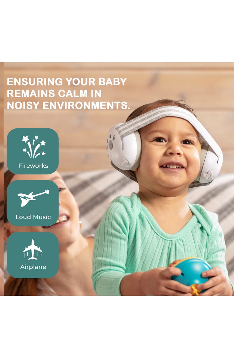 Sperric Lightweight Ultra Soft Baby Earmuffs with Travel Bag, Alternate, color, Black