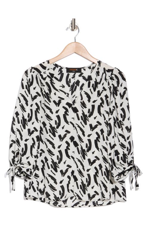 Shop Renee C V-neck Tie Sleeve Top
