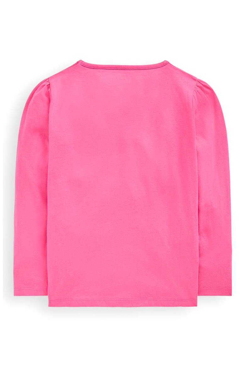 Kids' Woodland Critters Appliqué Cotton Graphic T-Shirt, Alternate, color, SORBET PINK WOODLAND ANIMALS