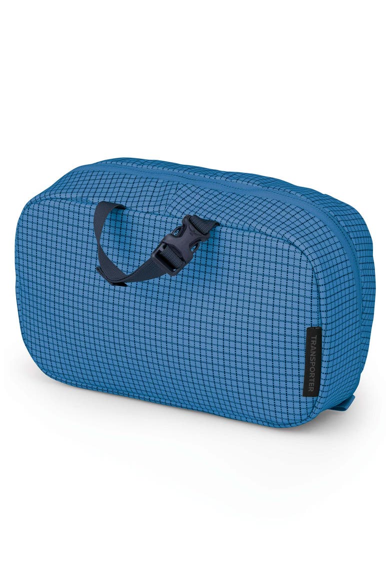 Transporter Water Resistant Toiletry Kit, Alternate, color, BLUE FLAME/NOCTURNAL BLUE