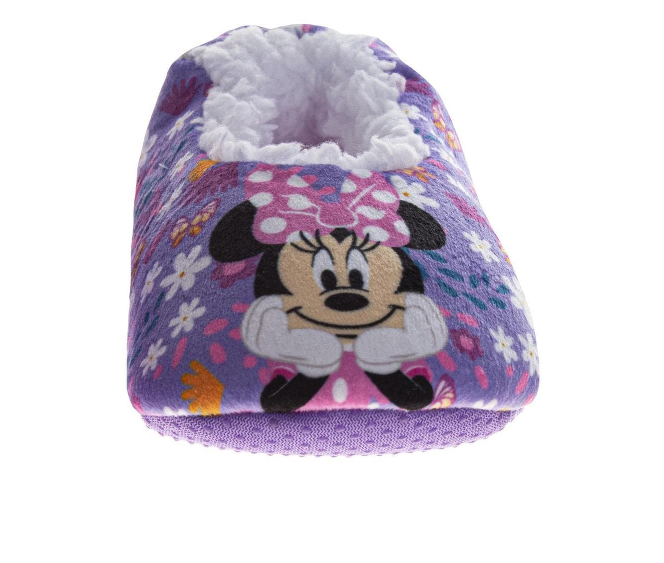 Disney Minnie Mouse Slippers, Alternate, color, Purple