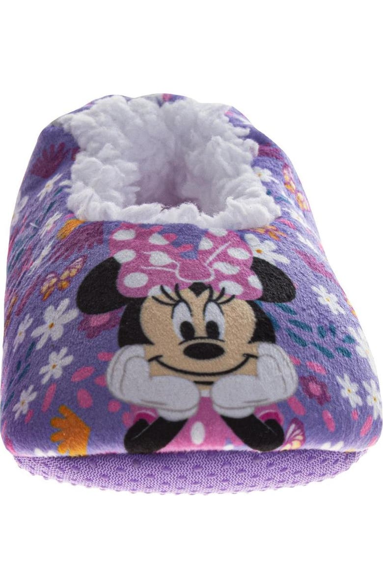 Disney Minnie Mouse Slippers, Alternate, color, Purple