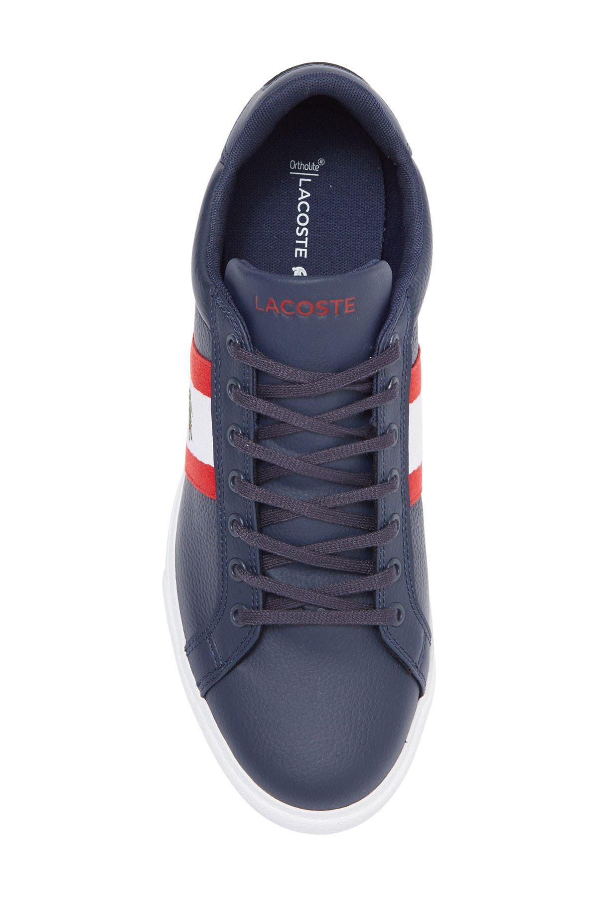 Lacoste Grad Vulc 120 Low Top Sneaker, Alternate, color, 092 Nvy/Wht
