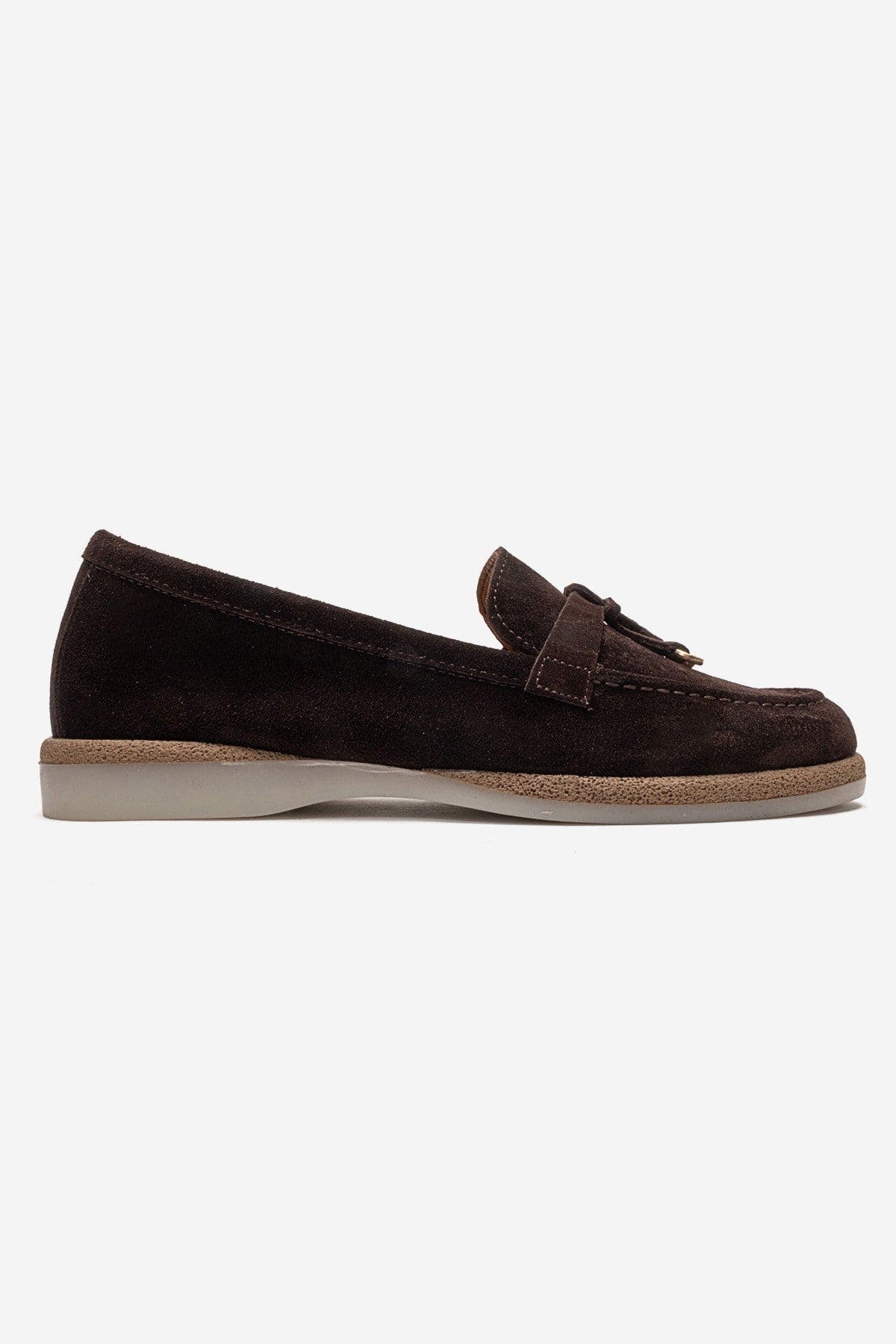 Ilvena Leather Loafer, Alternate, color, Brown Suede