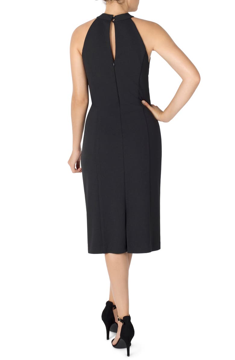 Julia Jordan Twist Neck Sheath Dress, Alternate, color,