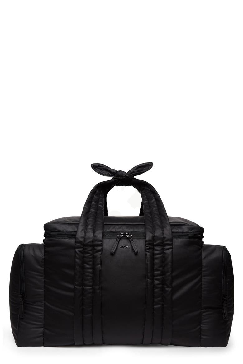 Water Repellent Organic Cotton Hospital Bag, Main, color, BLACK
