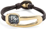 UNODE50 Leather Bracelet with Black Details