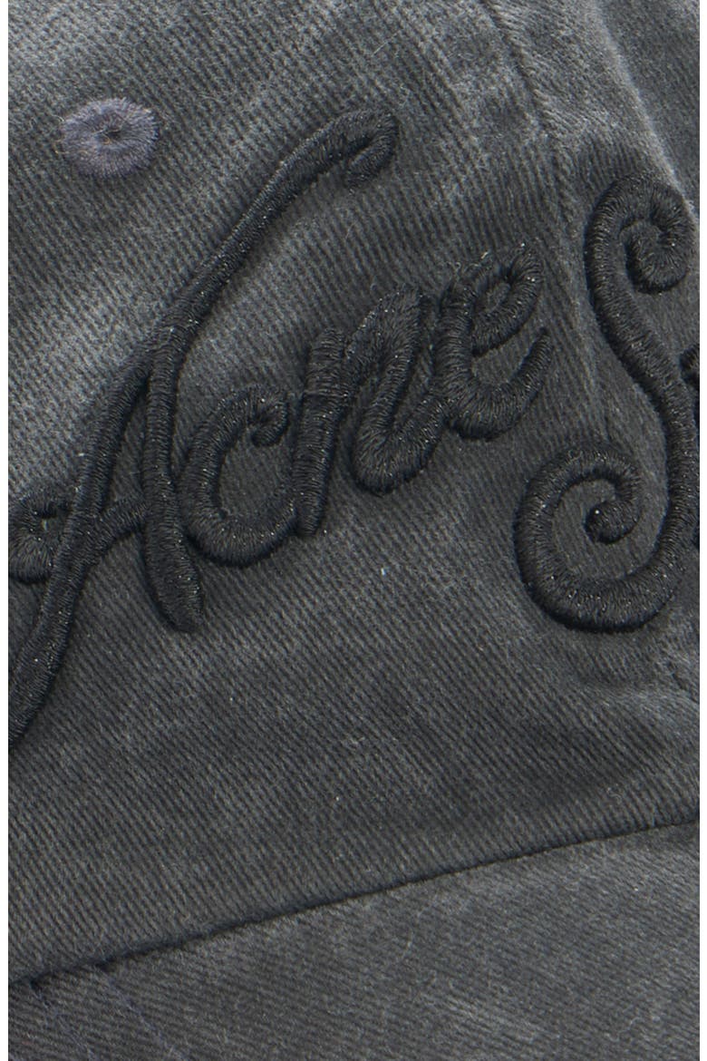Tourist Logo Embroidered Cotton Twill Baseball Cap, Alternate, color, FADED BLACK