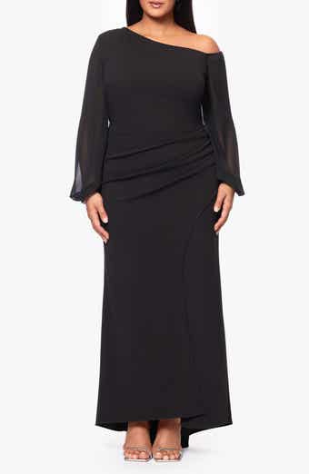 Off the Shoulder Long Sleeve Gown
