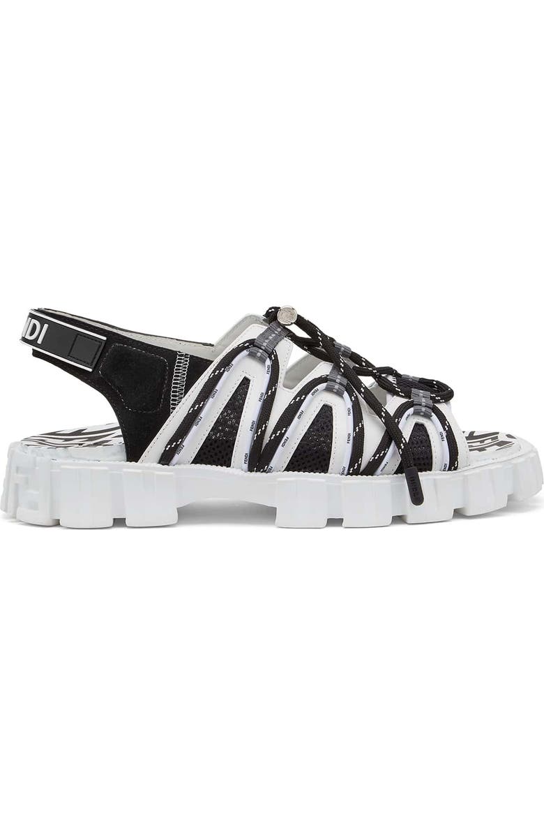 Fendi x Sarah Coleman Force FF Vertigo Trek Sandal, Alternate, color,