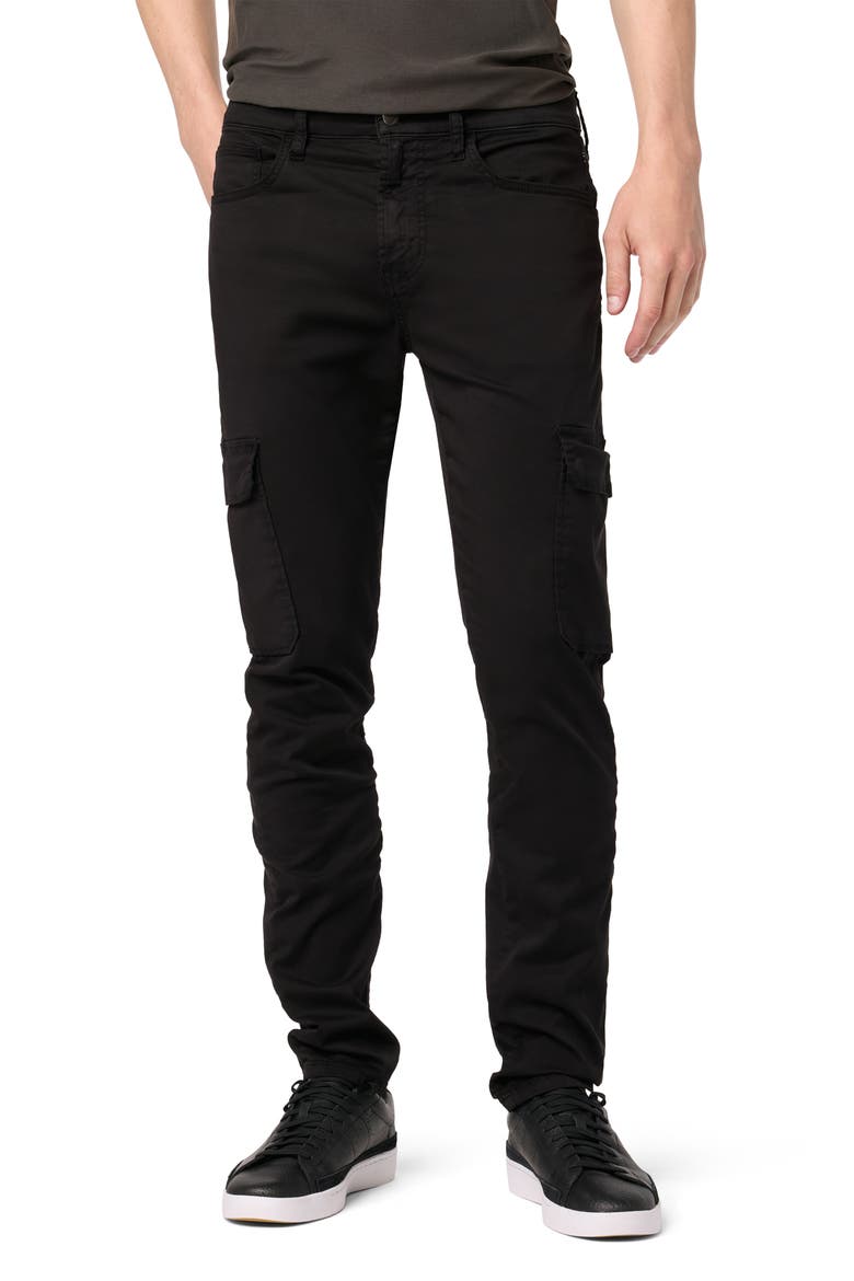 Ace Slim Fit Cargo Jeans, Main, color, BLACK