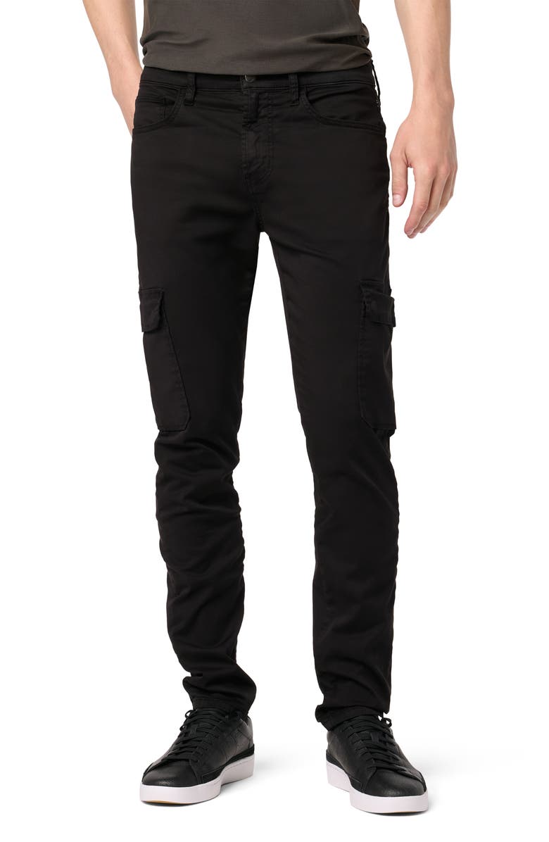 Hudson Jeans Ace Slim Fit Cargo Jeans, Main, color, Black