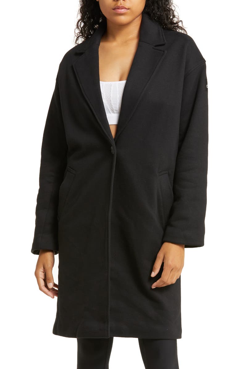 Alo VIP Trench Blazer, Alternate, color, Black