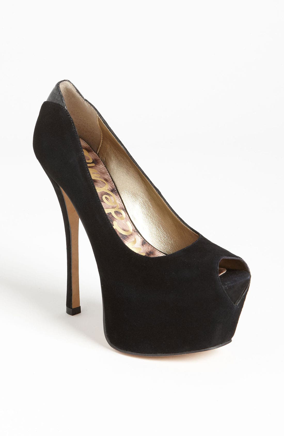'Alexa' Pump, Main, color, BLACK SUEDE