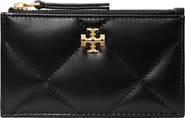 Tory Burch Kira Diamond Quilted Leather Zip Card Case