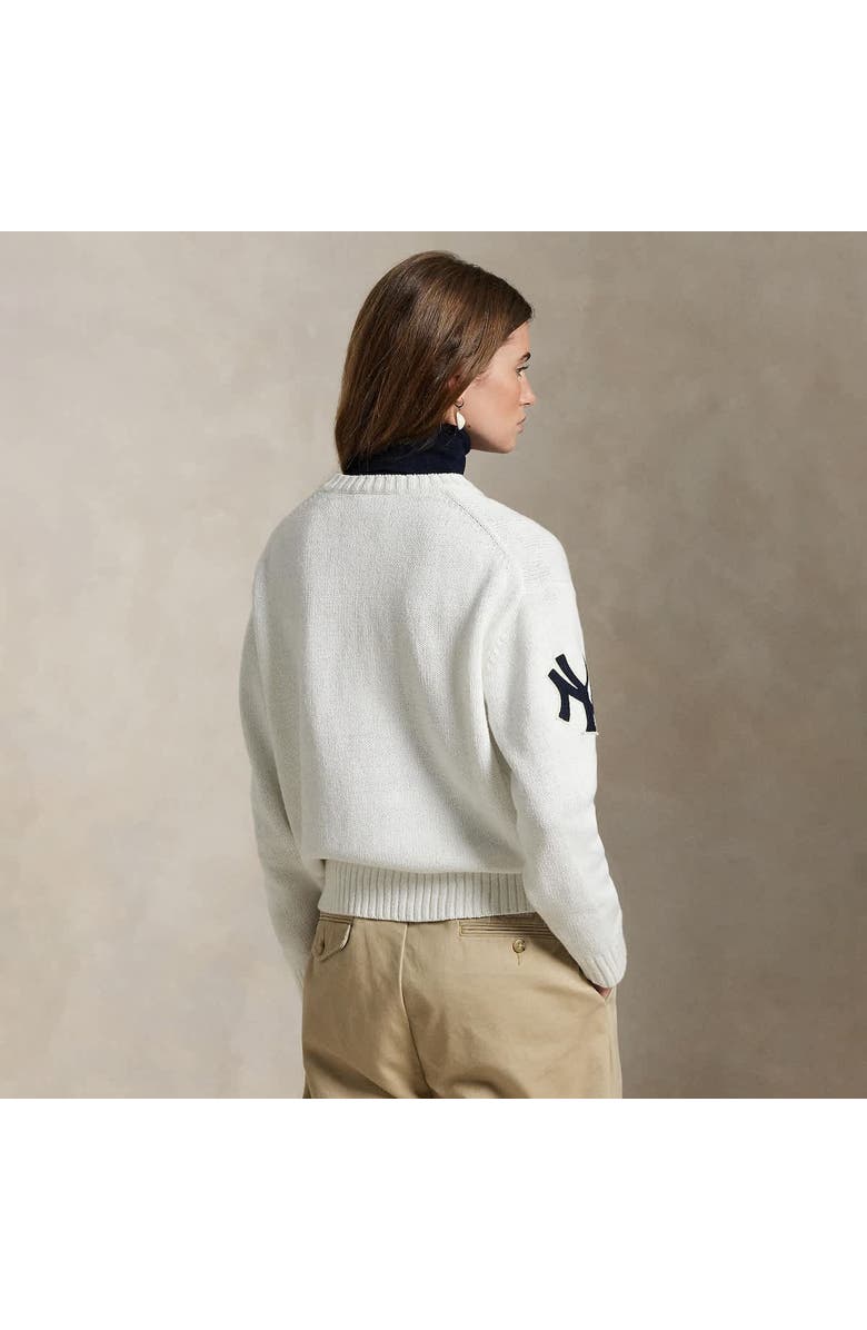 Polo Ralph Lauren White Yankees Sweater, Alternate, color,