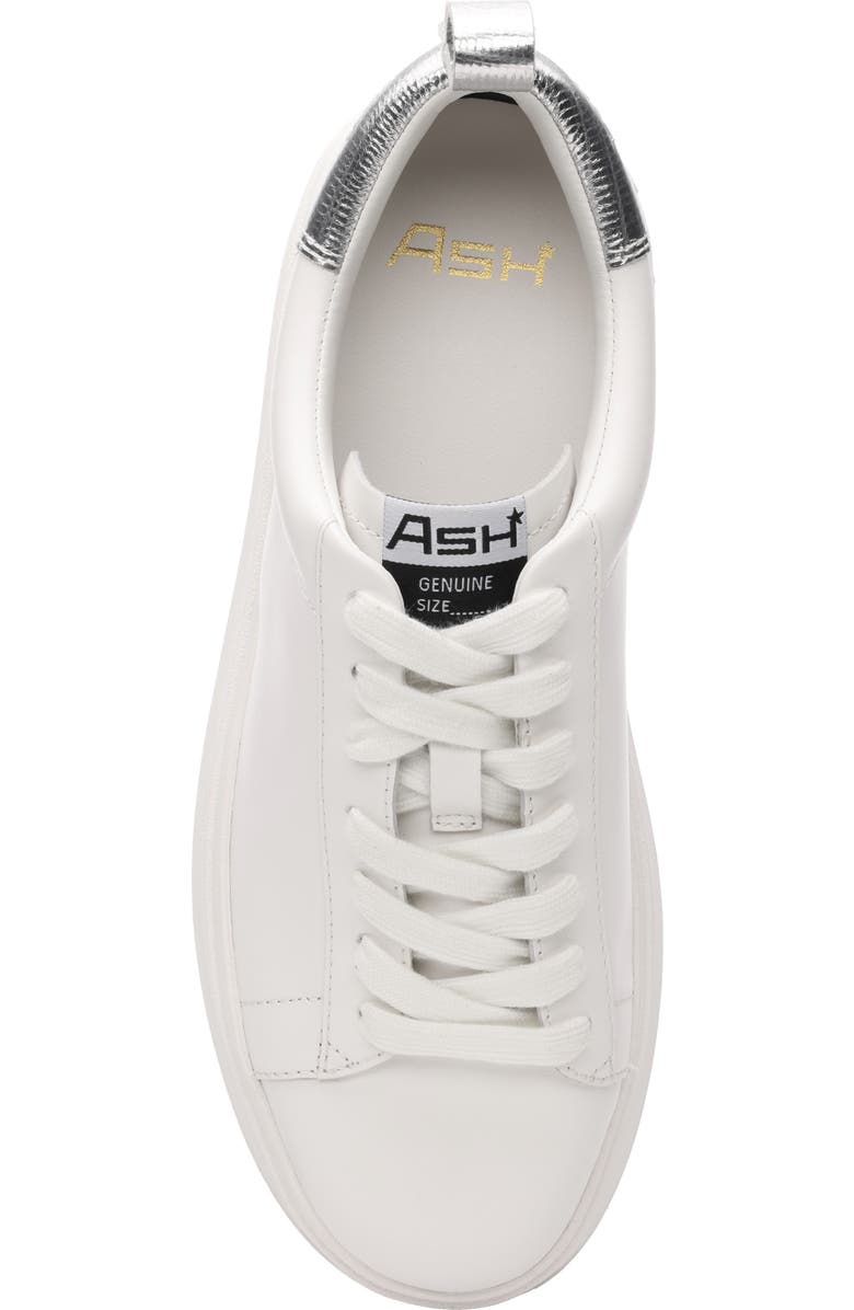 Ash Maya Platform Sneaker, Alternate, color, White/ Silver