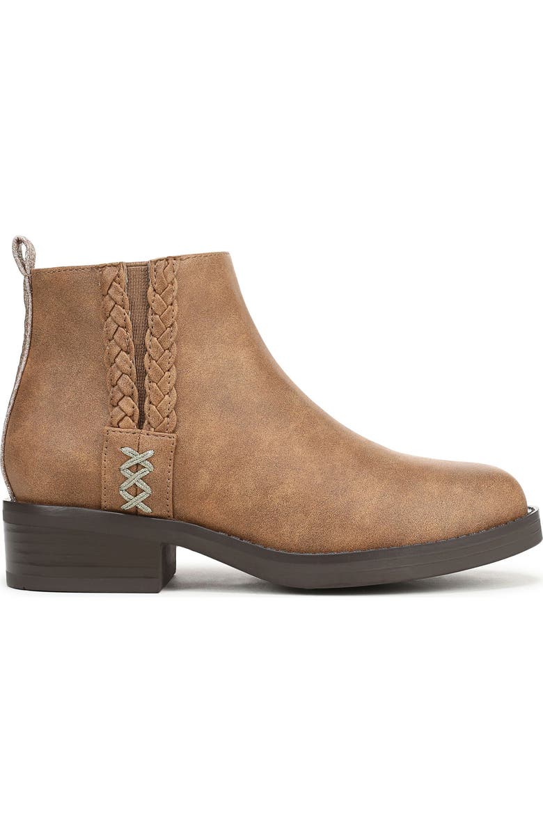 Blowfish Malibu Kids' Zojo Side Zip Boot, Alternate, color, Tan Brown Faux Leather