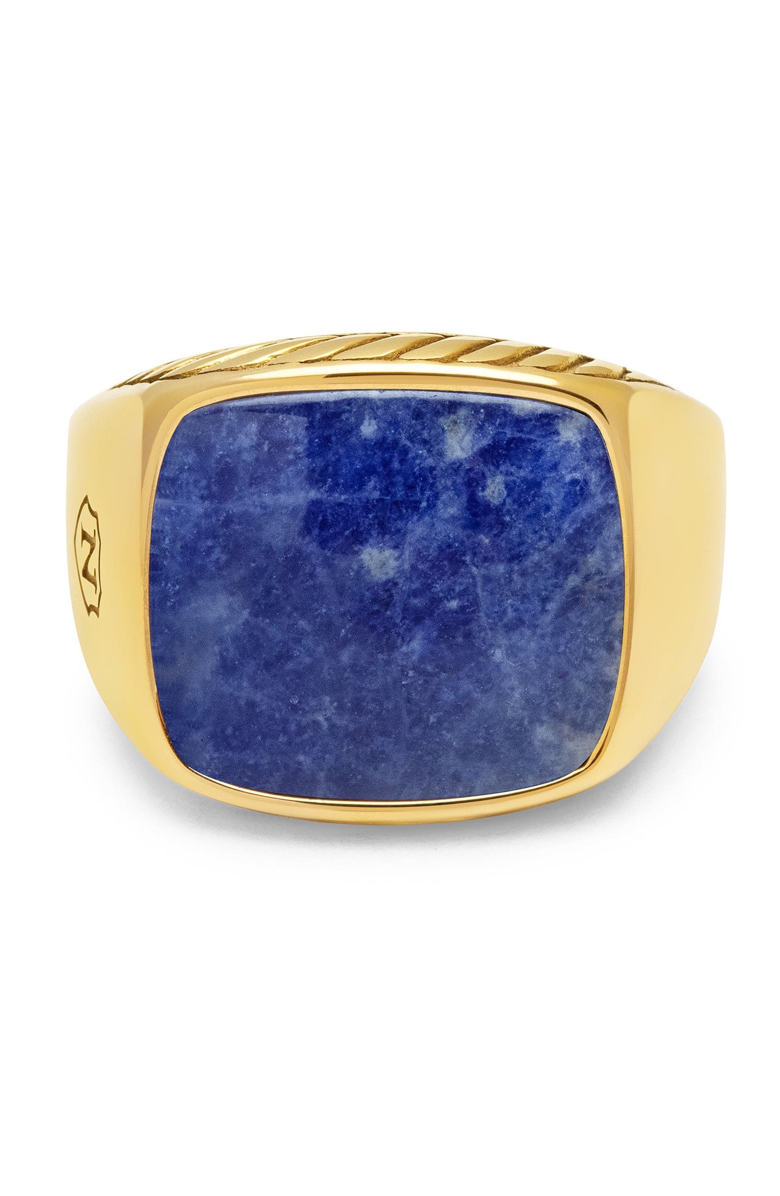Nialaya Signet Ring With Blue Dumortierite (Men) | Nordstrom
