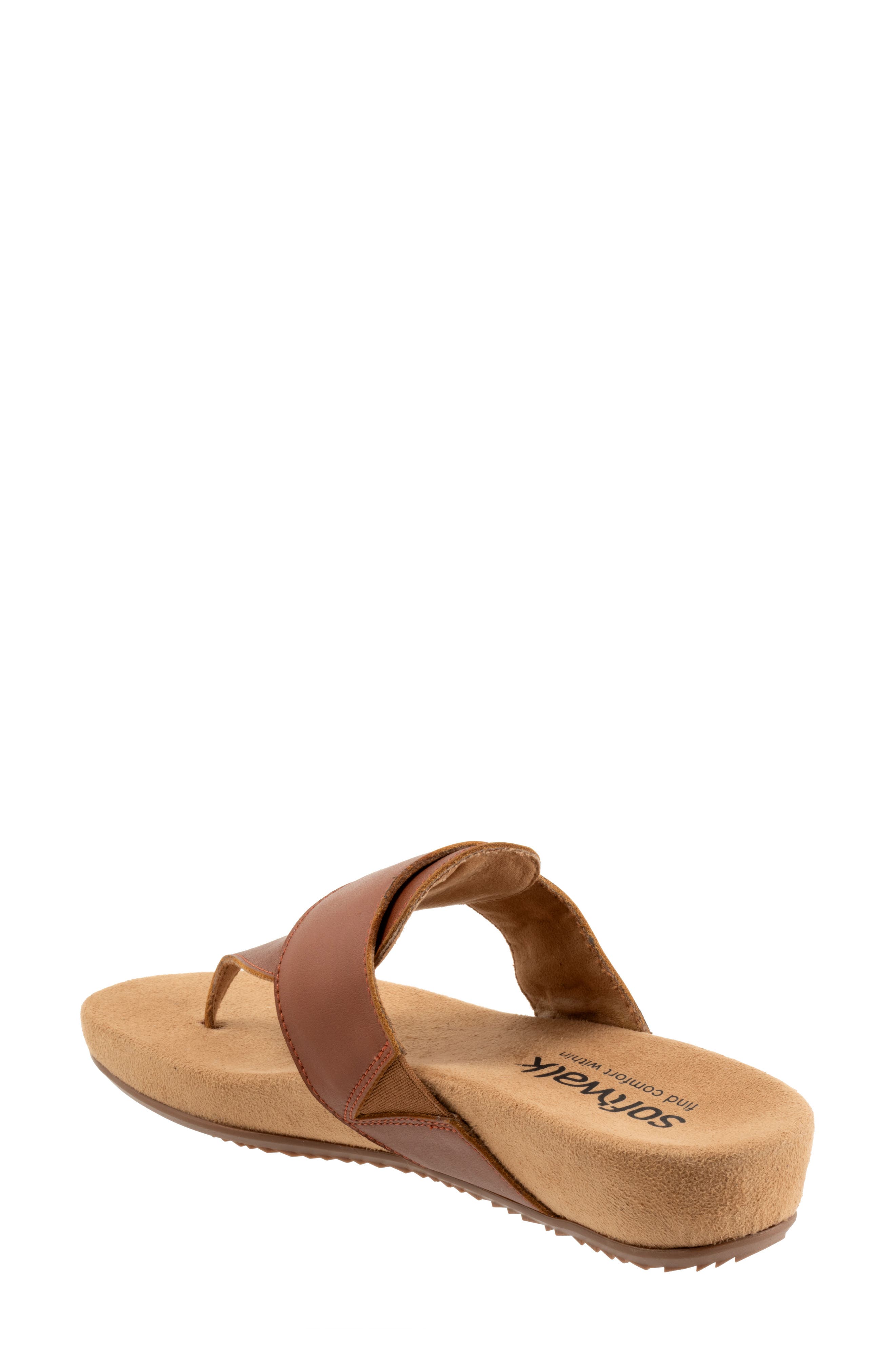 SoftWalk<sup>®</sup> Belize T-Strap Sandal, Alternate, color, Luggage