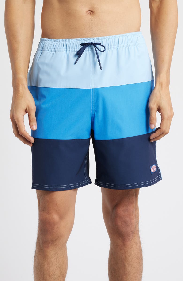 vineyard vines Chappy Colorblock Swim Trunks, Main, color, 