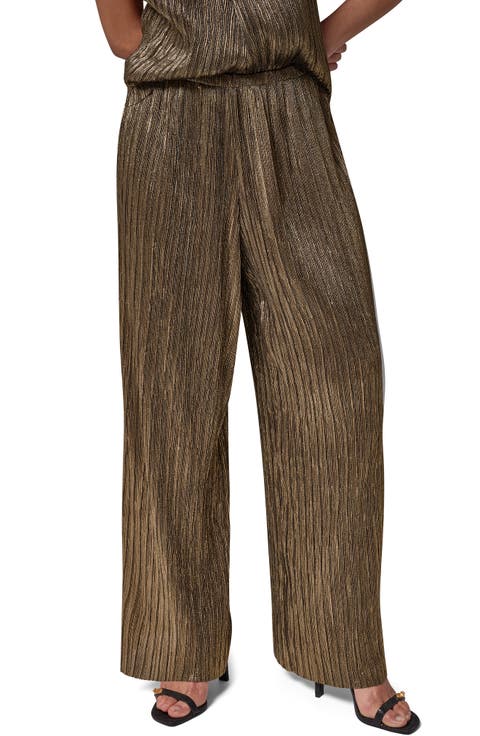 Crinkled Wide Leg Pants