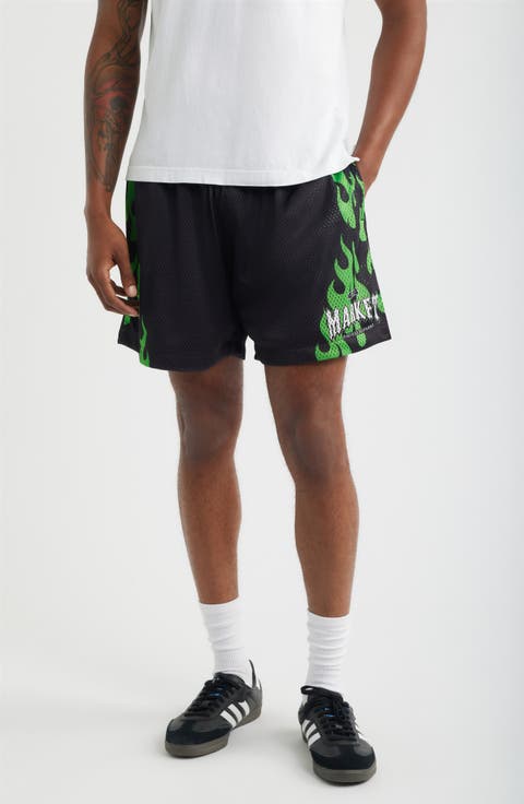 Toxic Flames Mesh Shorts