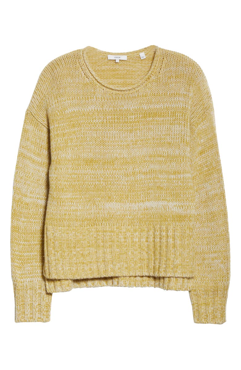 Vince Camuto Marled Slit Sweater, Alternate, color, 