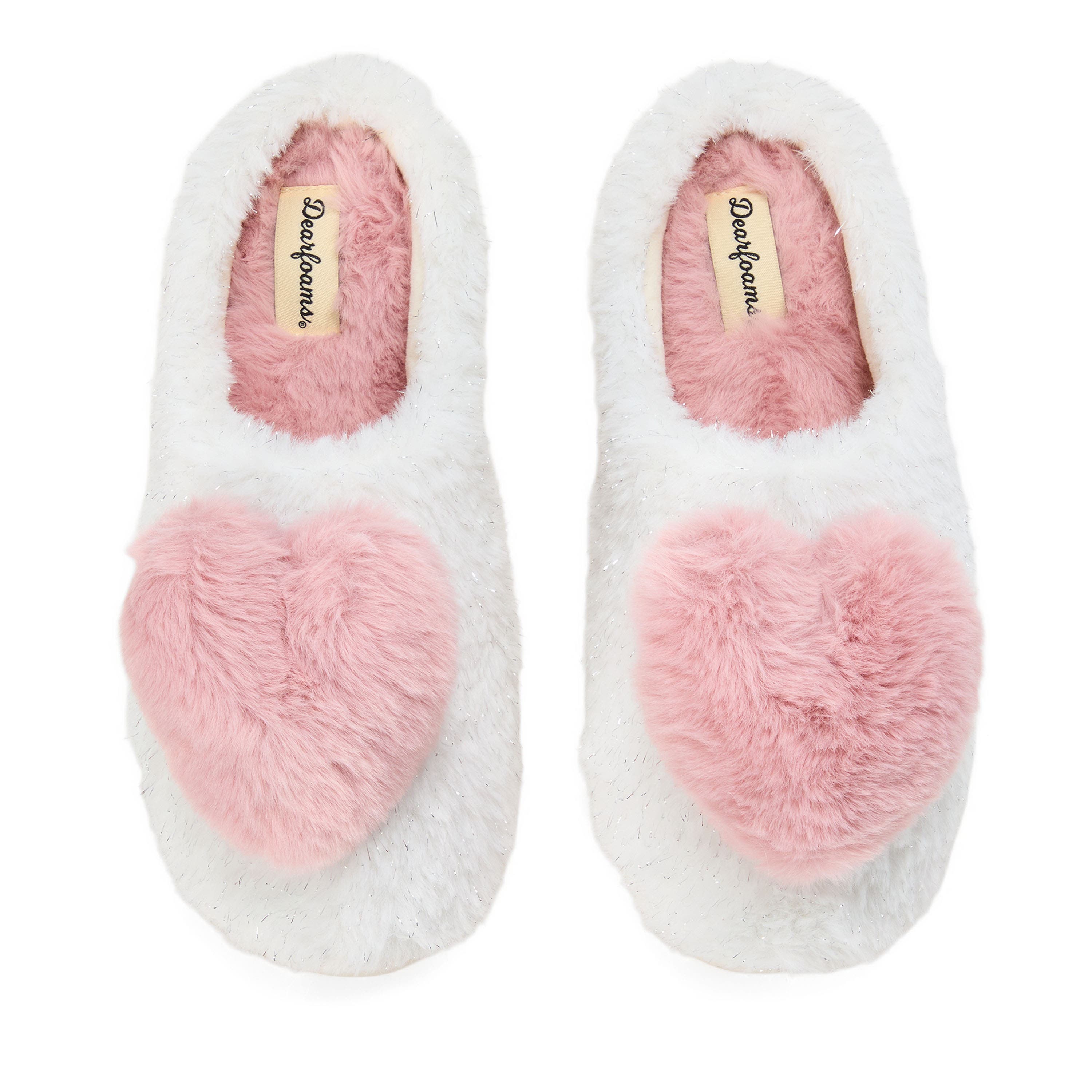 DEARFOAMS Rosie Furry Icon Clog Slipper, Alternate, color, Muslin