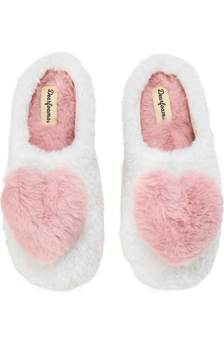 DEARFOAMS Rosie Furry Icon Clog Slipper, Alternate, color, Muslin